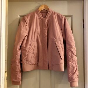 Lululemon Dusty Rose Bomber Jacket
